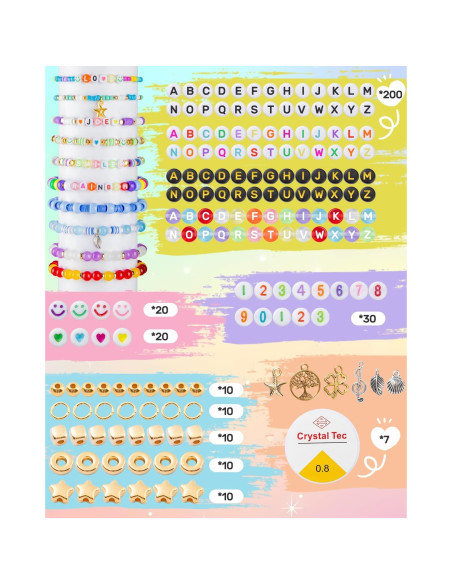 Kit de Fabricación de Pulseras Taybonds - 24 Colores de Cuentas Kit de Fabricación de Pulseras Taybonds - 24 Colores de Cuentas