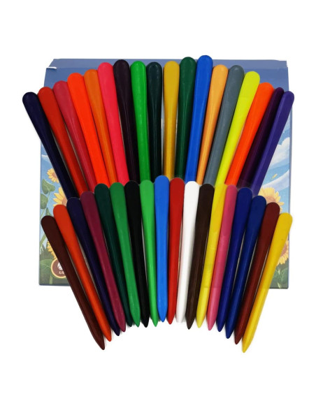 Crayones Triangulares Fengirl - 36 Colores Lavables para Niños Crayones Triangulares Fengirl - 36 Colores Lavables para Niños