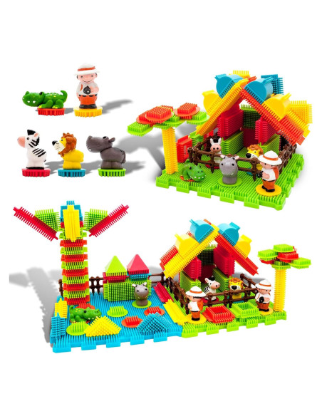 PicassoTiles PTB100 100 Piezas Bloques Erizo Granja PicassoTiles PTB100 100 Piezas Bloques Erizo Granja