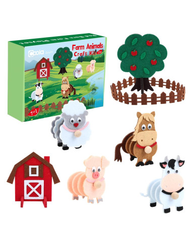 Kit de Manualidades Coola Animales de Granja para Niños
