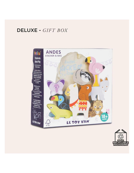 Le Toy Van Juguete Apilador de Madera 9 Animales 18+ Meses Le Toy Van Juguete Apilador de Madera 9 Animales 18+ Meses
