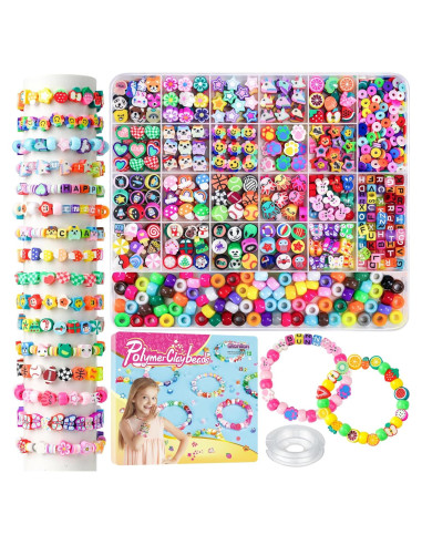 Kit de Fabricación de Pulseras Gionlion 1200 Piezas DIY