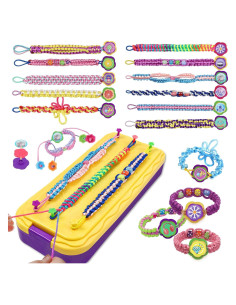 Kit de Fabricación de Pulseras de Amistad DDAI - 16 Patrones y 30 Pegatinas