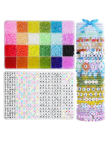 Kit de Pulseras de Joyería Mio Angle 4mm Cuentas de Vidrio