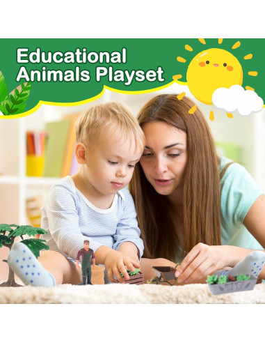Set de Juguetes de Granja 54 Piezas Sosation para Niños