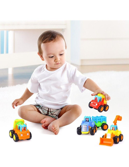 Conjunto de 4 Camiones de Juguete WIDELAND para Niños Conjunto de 4 Camiones de Juguete WIDELAND para Niños