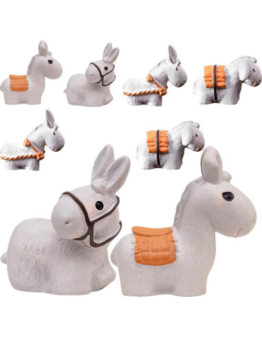 Figuras Miniatura de Burros LUOZZY - 40 Piezas Resina para DIY