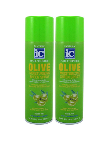 Spray Hidratante de Brillo Fantasia 2x414ml Oliva