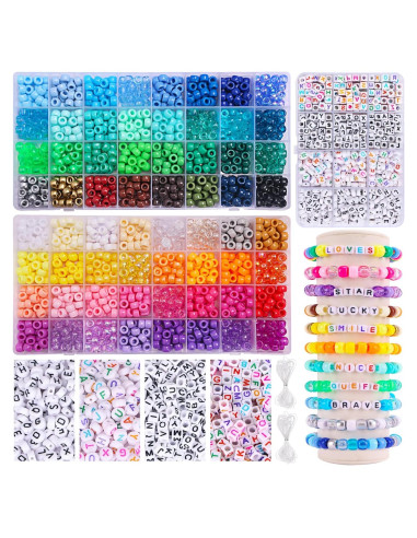 Set de Perlas de Pony Arcoíris QUEFE 2350pcs 64 Colores