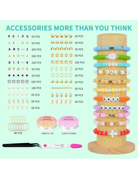 Kit de Pulseras de Amistad Sistenia - 14,000 Piezas de Arcilla Kit de Pulseras de Amistad Sistenia - 14,000 Piezas de Arcilla