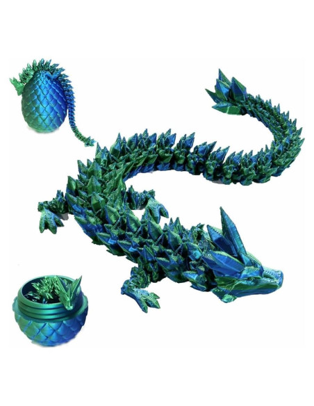 Huevo Dragón 3D Zobetro Verde con Dragón Sorpresa Huevo Dragón 3D Zobetro Verde con Dragón Sorpresa