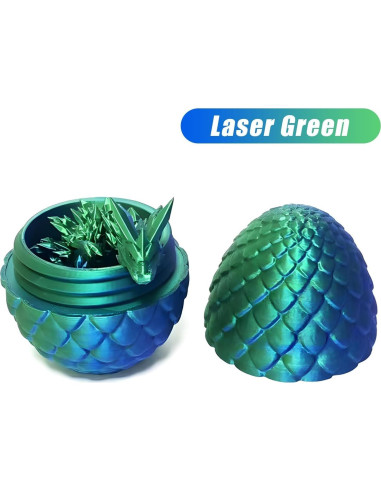 Huevo Dragón 3D Zobetro Verde con Dragón Sorpresa