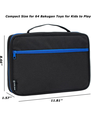 Funda KISLANE para 64 Figuras Bakugan - Negro