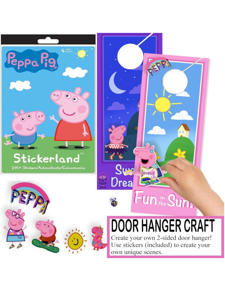 Set de Colorear Peppa Pig - Libro, Stickers y Colgador Set de Colorear Peppa Pig - Libro, Stickers y Colgador