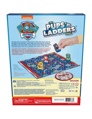 Juego de Pups N Ladders PAW Patrol Spin Master, 2-4 Jugadores