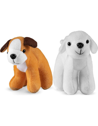 Perros de Peluche Bedwina - Paquete de 12 - 15 cm