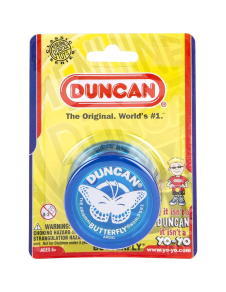 Yo-Yo Duncan Butterfly Azul para Principiantes con Eje de Acero Yo-Yo Duncan Butterfly Azul para Principiantes con Eje de Acero