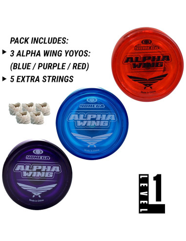Yo-Yo Yomega Alpha Wing Clásico para Principiantes