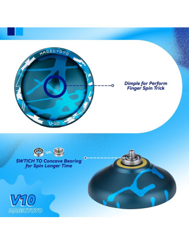 Yoyo Profesional MAGICYOYO V10 Doble Propósito con Cuerdas