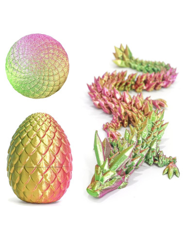Huevo Dragón 3D Flavery 12,95 cm Colorido Antiestrés