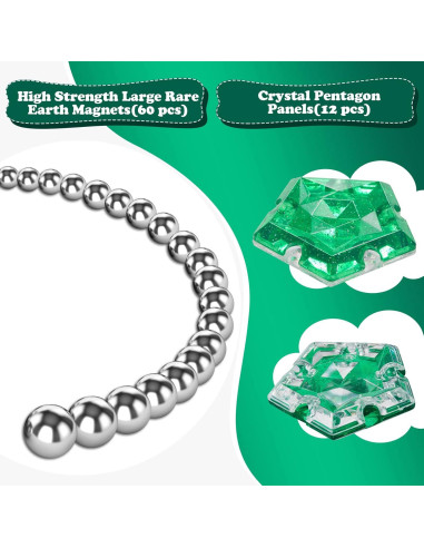 Esfera Magnética Antiestrés KEDIBO - Set 12 Piezas Verde