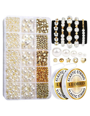 Kit de Perlas para Fabricación de Pulseras LEOBRO 720pcs