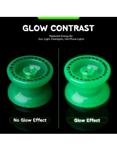 YoYo MAGICYOYO K1 Plus Verde Brilla en la Oscuridad