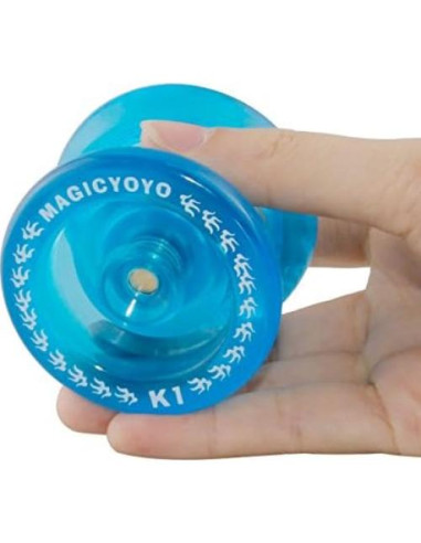 Yoyo MAGICYOYO K1 Verde y Cristal Azul + Accesorios