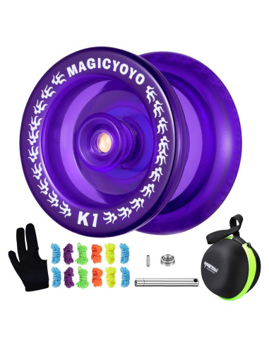 Yo-Yo MAGICYOYO K1 Púrpura para Niños y Principiantes