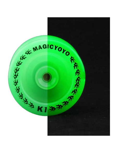 Yoyo MAGICYOYO K1 Verde y Cristal Azul + Accesorios Yoyo MAGICYOYO K1 Verde y Cristal Azul + Accesorios