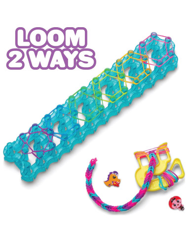 Kit de Manualidades Rainbow Loom Loomi-Pals Mega Combo 5700 Piezas