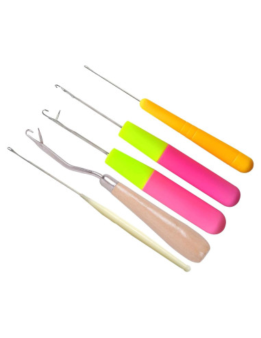 Juego de Agujas de Ganchillo Latch Hook 5 Tamaños Yantaisiyu