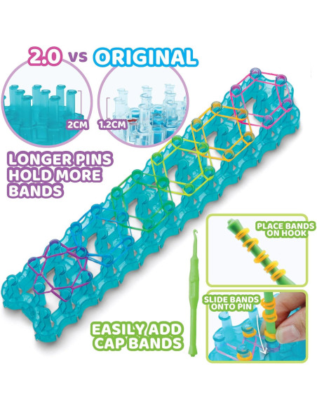 Kit de Manualidades Rainbow Loom Loomi-Pals Mega Combo 5700 Piezas Kit de Manualidades Rainbow Loom Loomi-Pals Mega Combo 5700 Piezas