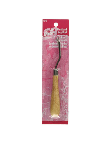 Gancho de Latch Curvo Susan Bates 15.88 cm Mango de Madera