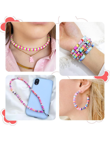 Kit de Fabricación de Pulseras Redtwo 30000 Piezas de Perlas