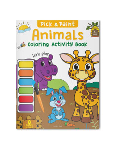 Animals: Pick and Paint Coloring Activity Book