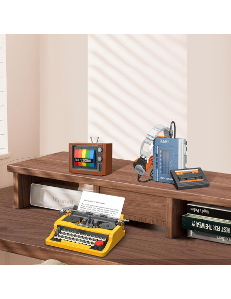 Set de Construcción Vintage JMBricklayer 20131 - Máquina de Escribir, Walkman y Televisor Set de Construcción Vintage JMBricklayer 20131 - Máquina de Escribir, Walkman y Televisor