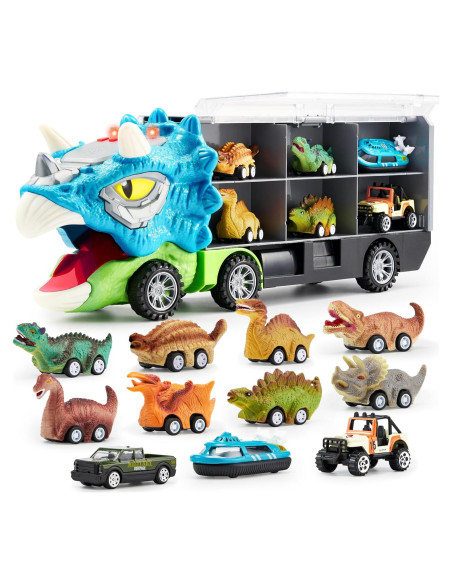 Camión Transportador Joyin Triceratops 13 en 1 con Coches Camión Transportador Joyin Triceratops 13 en 1 con Coches
