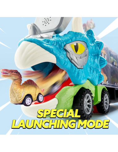 Camión Transportador Joyin Triceratops 13 en 1 con Coches