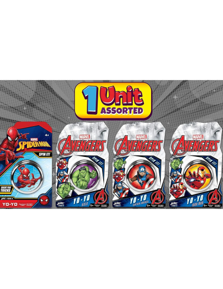 Yo-Yo Marvel JA-RU Superhéroes 10 cm para Niños Yo-Yo Marvel JA-RU Superhéroes 10 cm para Niños