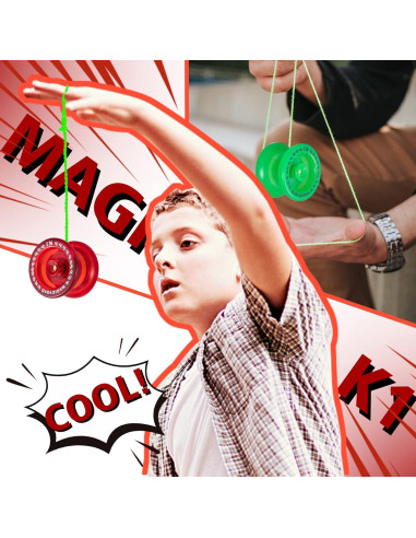 MAGICYOYO K1 Paquete 2 Yoyos Responsivos para Niños
