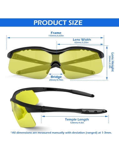 Gafas de Seguridad OXG Paquete de 12 Unidades Anti-Rasguños