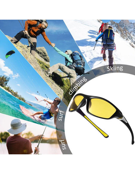 TOODOO 4 Pares Gafas de Sol Polarizadas UV para Hombres TOODOO 4 Pares Gafas de Sol Polarizadas UV para Hombres