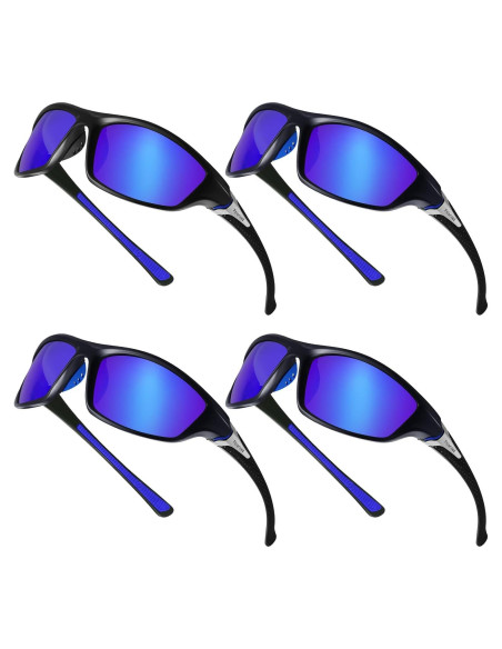 TOODOO 4 Pares Gafas de Sol Polarizadas UV para Hombres TOODOO 4 Pares Gafas de Sol Polarizadas UV para Hombres