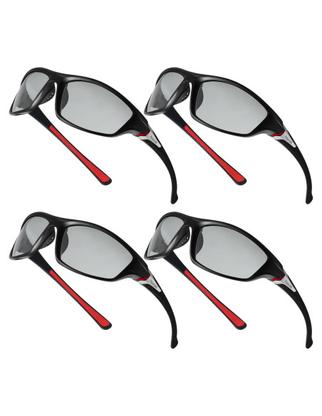 TOODOO 4 Pares Gafas de Sol Polarizadas UV para Hombres TOODOO 4 Pares Gafas de Sol Polarizadas UV para Hombres