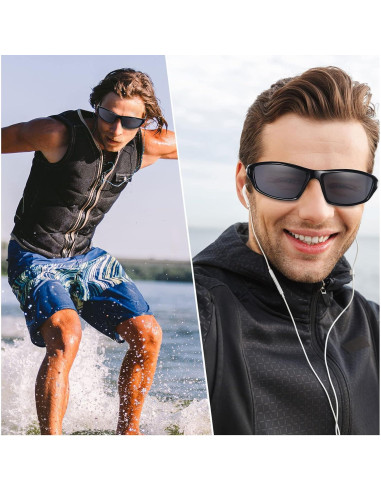 TOODOO 4 Pares Gafas de Sol Polarizadas UV para Hombres