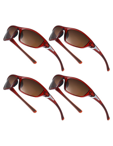 TOODOO 4 Pares Gafas de Sol Polarizadas UV para Hombres