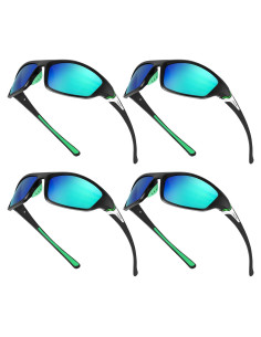 TOODOO 4 Pares Gafas de Sol Polarizadas UV para Hombres