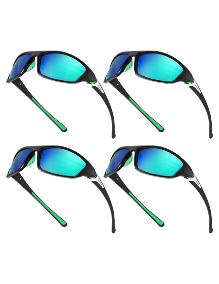 TOODOO 4 Pares Gafas de Sol Polarizadas UV para Hombres TOODOO 4 Pares Gafas de Sol Polarizadas UV para Hombres