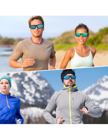 TOODOO 4 Pares Gafas de Sol Polarizadas UV para Hombres